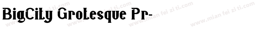 BigCity Grotesque Pr字体转换